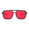 Tifosi Salto Sunglasses Blackout with Smoke Red Mirror Lens
