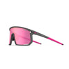 Tifosi Moab Sunglasses Satin Vapor with Clarion Sunset Pink AC Red and Clear Lens
