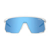 Tifosi Moab Sunglasses Matte White with Clarion Blue AC Red and Clear Lens

