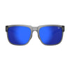 Tifosi Shumo Sunglasses Crystal Smoke with Cobalt Blue Mirror Lens
