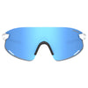 Tifosi Vogel XC Sunglasses Satin Clear with Sky Blue Mirror Lens
