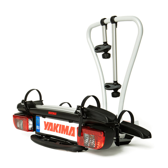 Yakima JustClick 2 towball mounted vehicle bicycle rack with a 2 bike capacity 